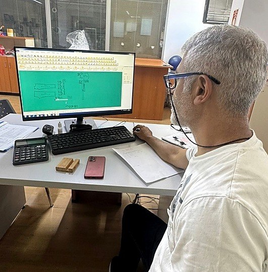 Patternmaker working on Gerber CAD